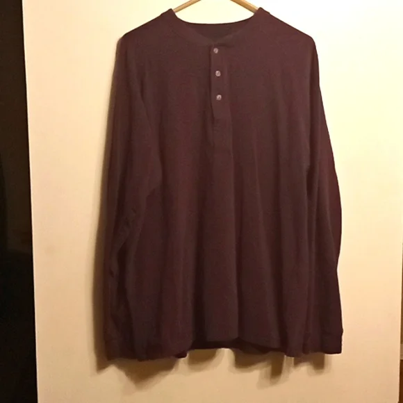 John's Bay Shirts Mens St Johns Bay Sueded Jersey Henley